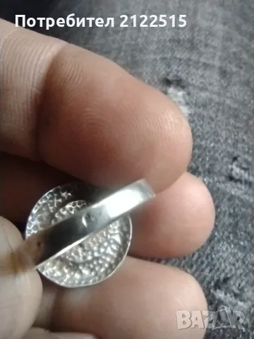 дамски сребърен пръстен, снимка 2 - Пръстени - 49211064