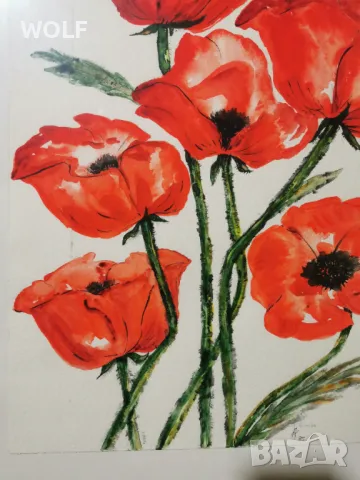 Авторска масло бои върху картон подписана немска картина, снимка 5 - Картини - 48721113