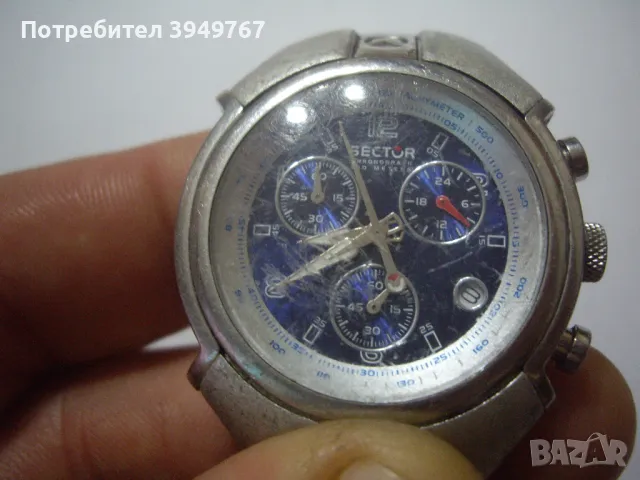 Стар работещ часовник хронограф., снимка 5 - Мъжки - 48262758