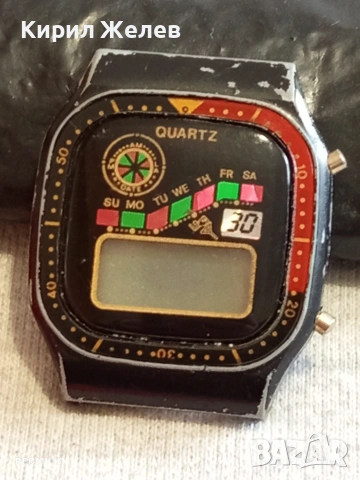 Винтидж електтронен часовник ретро модел рядък за КОЛЕКЦИОНЕРИ 51871