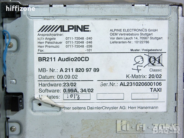 CD Mercedes- Alpine, снимка 5 - Аксесоари и консумативи - 36056724