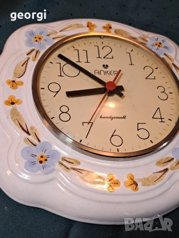 немски керамичен часовник за стена Anker 28/4, снимка 2 - Стенни часовници - 51945466