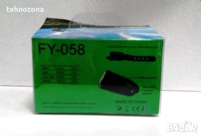 Фар за велосипед със сигнализация USB FY-058, снимка 5 - Аксесоари за велосипеди - 40978130