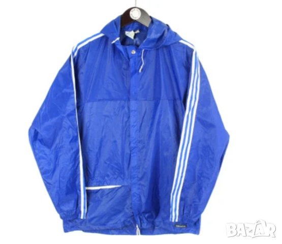 Adidas XL-Синьо шушляково яке/ ветровка, снимка 5 - Якета - 41907674