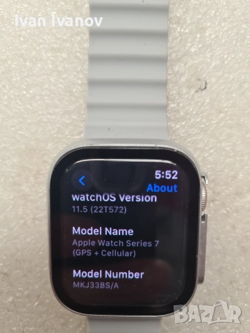 Смарт часовник Apple Watch Nike Series 7 GPS + Cellular - MKJ33BS/A, снимка 17 - Аксесоари за Apple - 53221343