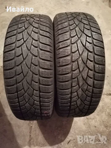 Продавам 2 броя зимни гуми 205.55.16 на 1 сезон дот 2021 Dunlop 