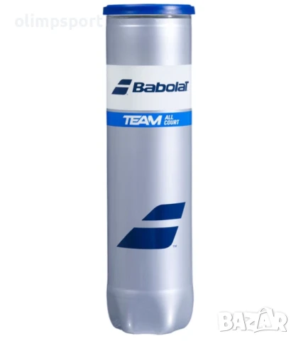 Топки за тенис BABOLAT TEAM ALL COURT 4 BALLS CAN -нови Висококачествена топка под налягане, проекти, снимка 2 - Тенис - 30649604