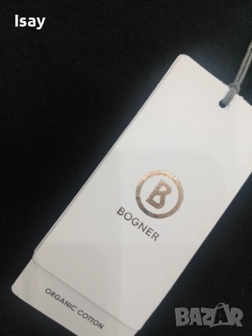 Мъжка тениска БОГНЕР 3ХЛ последен размер в черен цвят , снимка 4 - Тениски - 53169429