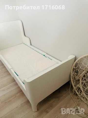 Детско разтегателно легло Икеа-BUSUNGE, снимка 3 - Спални и легла - 53665531