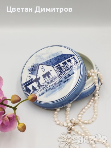 Delft Holland Керамична бижутерка,купа за бонбони 