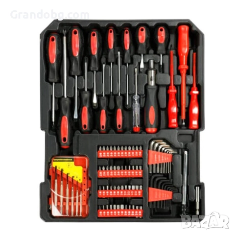 Куфар на колела WerkBull Germany® с инструменти – 1050ч от хром-ванадиева стомана модел 2024, снимка 4 - Куфари с инструменти - 52253199