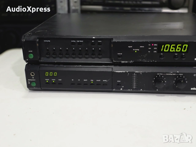 📻 Braun T1 – немски FM тунер от серията Atelier, снимка 5 - Ресийвъри, усилватели, смесителни пултове - 53641937