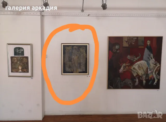 Георги Трифонов (1947-2011г.)-картина-масло/платно 70х60 см., снимка 2 - Картини - 56227528