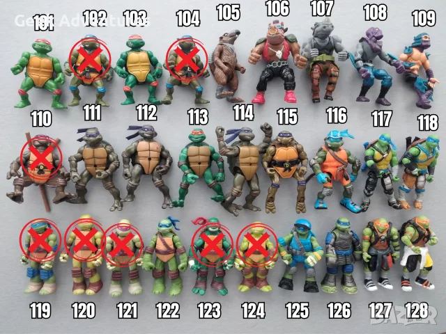 Екшън Фигурки Teenage Mutant Ninja Turtles TMNT Костенурките Нинджа, снимка 7 - Колекции - 47235429