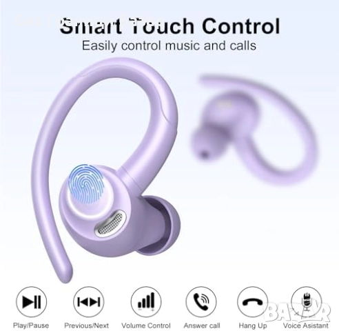 Нови Безжични слушалки за бягане с микрофон, ENC шумопотискане, LED дисплей, снимка 6 - Bluetooth слушалки - 52776100