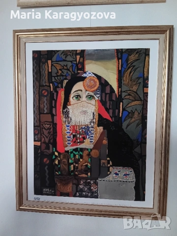 Лимитиран Принт на картината Ахинора на Софийска градска галерия, картон с памучна основа