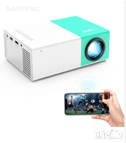 Нов YG300 Мини LED видео 4 цвята проектор/Full HD/забавления за деца/домашно кино/HDMI/USB/дистанцио, снимка 4 - Плейъри, домашно кино, прожектори - 50702705