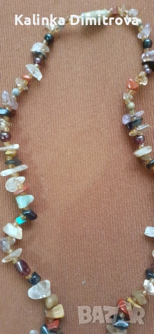 Колие с полускъпоценни камъни., снимка 4 - Колиета, медальони, синджири - 53217932