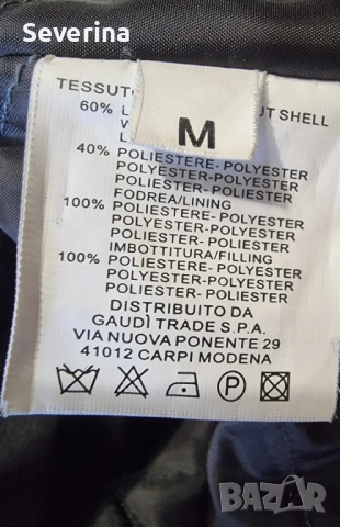 GAUDI* късо палто с естествен косъм на яката М размер , снимка 7 - Палта, манта - 52431184