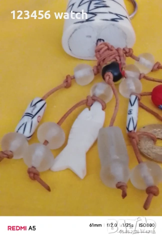 Много стар ключодържател със естествени камъни, снимка 2 - Нумизматика и бонистика - 53722072