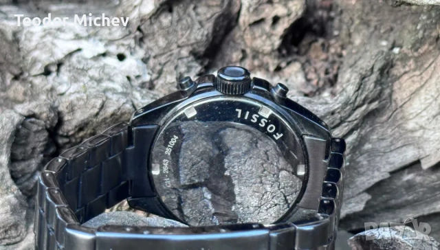 Fossil Decker Chronograph – Черен стоманен мъжки часовник, снимка 6 - Мъжки - 51619646