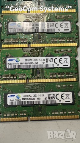 4GB (1x4GB) DDR3L Samsung PC3L-12800S (1600Mhz,CL-9,1,35/1.5V), снимка 2 - RAM памет - 41016215