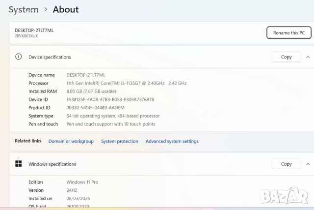 Таблет и Лаптоп 2в1 laptop Lenovo ThinkPad L13 Yoga Gen 2 i5-1135G7 /RAM 8GB/SSD 256GB / Win11 Pro, снимка 16 - Лаптопи за работа - 52641004