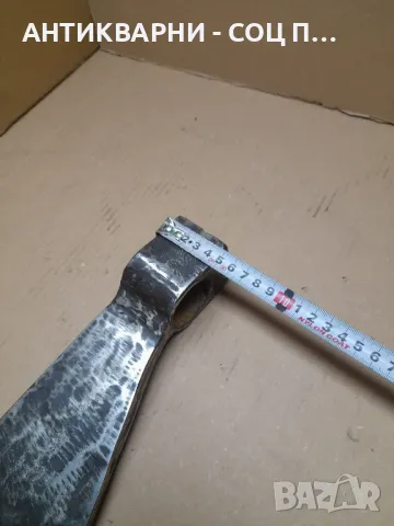 Стара Ръчно Кована Голяма Брадва  Тегло 1.900кг. Номер 4., снимка 12 - Антикварни и старинни предмети - 48286595