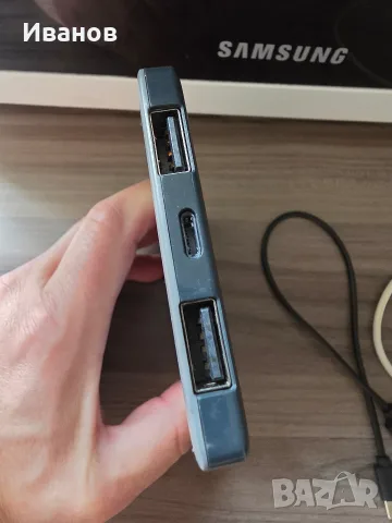Външна батерия Canyon 5000 mAh slim, снимка 4 - Външни батерии - 56161568