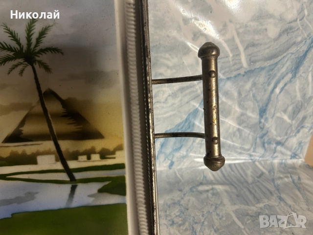 Стар порцеланов Чешки Поднос, снимка 4 - Антикварни и старинни предмети - 52310773