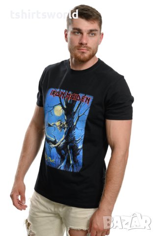 Нова мъжка тениска с дигитален печат на музикалната група IRON MAIDEN - Fear of the dark С ГРЪБ, снимка 6 - Тениски - 40413977