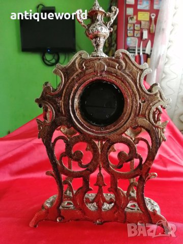 Настолен Каминен Бароков Часовник, снимка 5 - Антикварни и старинни предмети - 40275112