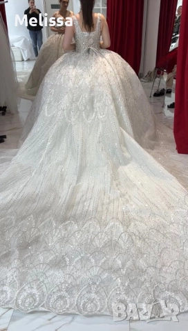 Булженска  роклия  с камани, снимка 4 - Сватбени рокли - 52896599