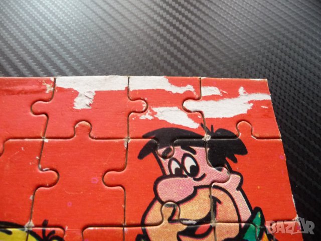 Стар пъзел 25 части Фред Флинстоун Барни Ръбъл анимация филм бухалка, снимка 2 - Други ценни предмети - 42728018
