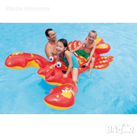 Надуваем омар 213см Intex Lobster Ride-On