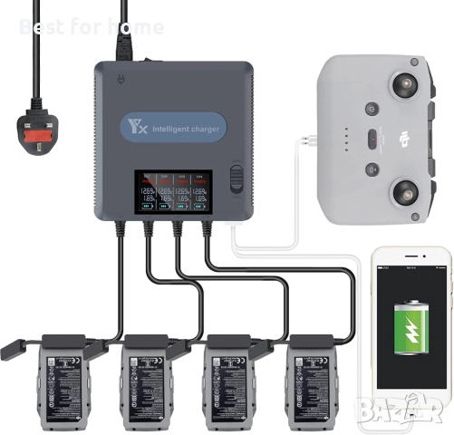   Мултифункционално зарядно устройство за DJI Mavic Air 2 / 2S 