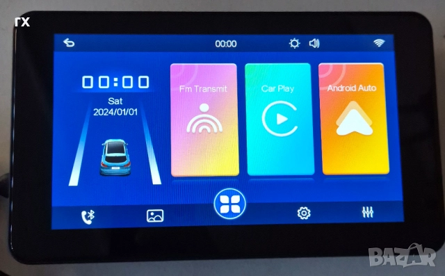 Мултимедия за кола 7" + Камера, Carplay, Android Auto, Bluetooth , снимка 1