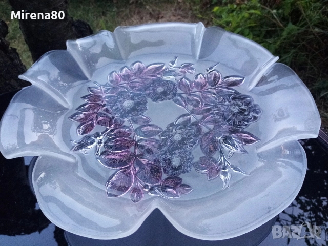 * Walther Glass * - кристална купа !, снимка 4 - Чинии - 51435423