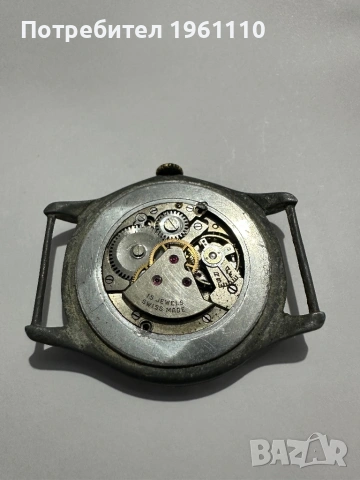 TEGRA SWISS MADE 16 JEWELS Стар РЯДЪК КОЛЕКЦИОНЕРСКИ ШВЕЙЦАРСКИ ЧАСОВНИК, снимка 4 - Антикварни и старинни предмети - 53711561