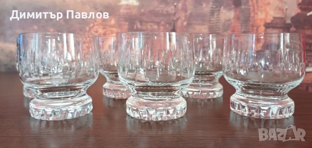 Кристални чаши от 80-те, снимка 3 - Сервизи - 40227520