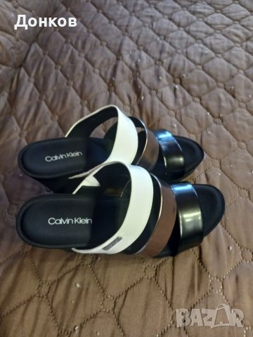 Продавам дамски чехли Calvin Klein, снимка 13 - Чехли - 41624776