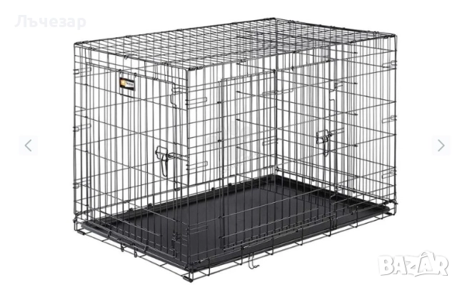 сгъваема клетка за кучета 123.8 / 76.2 / 81.2 см.
