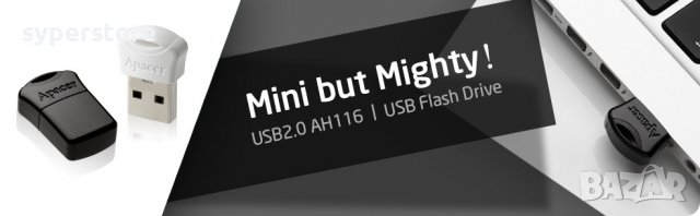 USB Fash Memory 32G USB2.0  APACER AH116 Mini Черна Флаш Памет, снимка 4 - USB Flash памети - 39950552