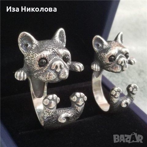 Сребърен пръстен котка, снимка 3 - Пръстени - 41906917
