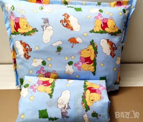 Чаршаф с ластик за единично легло и калъфка , снимка 1