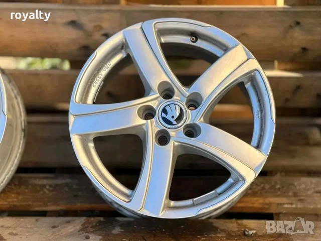 5х100 16 Цола Лети Джанти Skoda Fabia 5x100 Шкода Фабиа ET 38 J 7, снимка 4 - Аксесоари и консумативи - 52901638