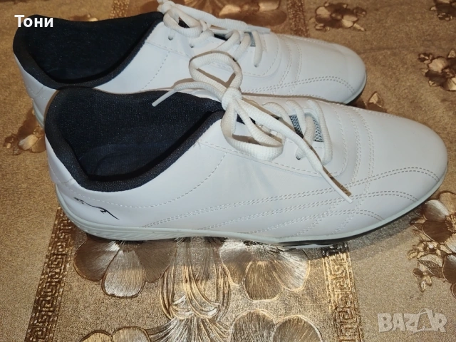 Нови Мъжки Кожени Маратонки 44, снимка 2 - Маратонки - 53398260