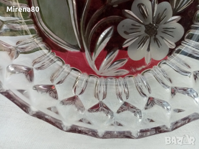 Немска кристална купа - нова !, снимка 5 - Чинии - 52967653