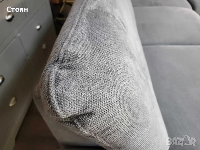 ПРОМОЦИЯ!!! Сив ъглов диван от плат Dieter Knoll Arzona, снимка 9 - Дивани и мека мебел - 52836977
