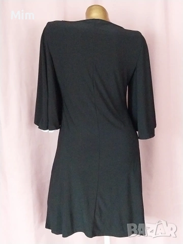 CHARS S/L Черна еластична свободна рокля , снимка 3 - Рокли - 53820988